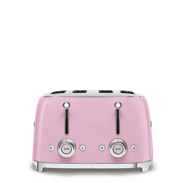 Smeg TSF03PKEU Tostadora Rosa de 4 Rebanadas