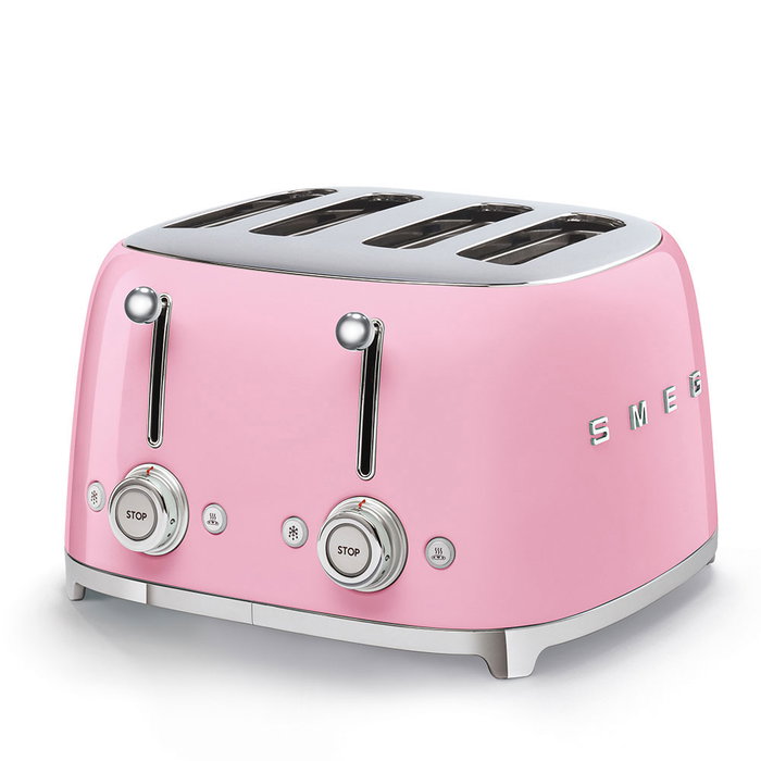 Smeg TSF03PKEU Tostadora Rosa Estilo Años 50 Smeg TSF03PKEU Tostadora Rosa Estilo Años 50