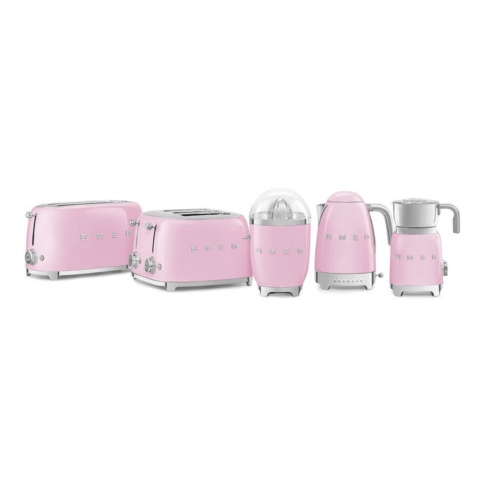 Smeg TSF03PKEU Tostadora Rosa Estilo Años 50 Smeg TSF03PKEU Tostadora Rosa Estilo Años 50