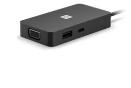 Microsoft 1E4-00003 Base para Portátil y Replicador de Puertos Negro