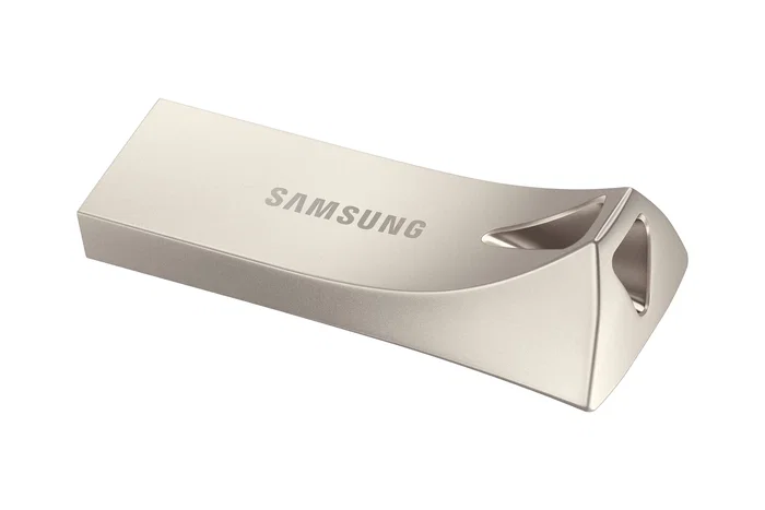 Samsung MUF-128BE Bar Plus Unidad Flash USB 128 GB, USB tipo A 3.2 Gen 1, hasta 300 MB/s, Plata, Resistente al Agua y a Golpes, Sin Tapa