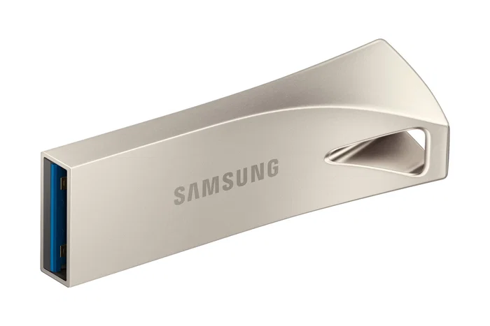 Samsung MUF-128BE Bar Plus Unidad Flash USB 128 GB, USB tipo A 3.2 Gen 1, hasta 300 MB/s, Plata, Resistente al Agua y a Golpes, Sin Tapa