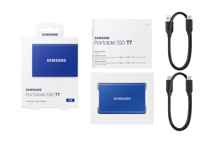 Samsung Portable SSD T7 1TB Azul