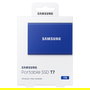 Samsung Portable SSD T7 1TB USB 3.2 Gen2 Azul, 1050 MB/s, Protección Contraseña