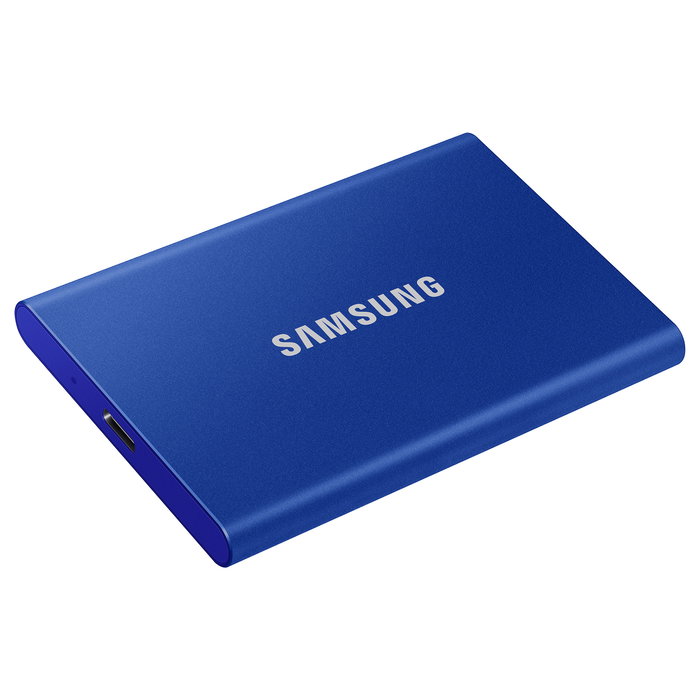Samsung Portable SSD T7 1TB USB 3.2 Gen2 Azul, 1050 MB/s, Protección Contraseña
