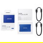 Samsung Portable SSD T7 1TB USB 3.2 Gen2 Azul, 1050 MB/s, Protección Contraseña