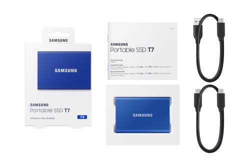 Samsung Portable SSD T7 1TB Azul