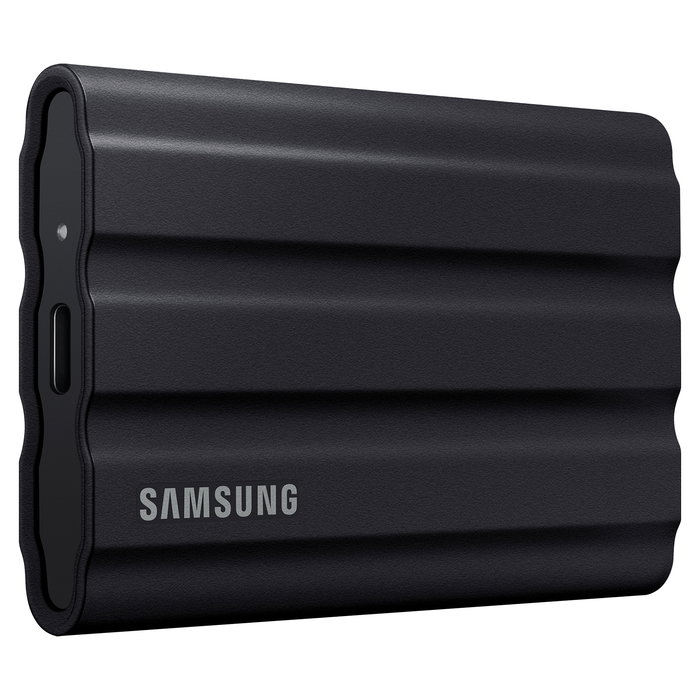 Samsung MU-PE1T0S Portable SSD T7 Shield 1TB USB-C 3.2 Gen 2 1050 MB/s Negro Resistente a Agua y Polvo con Protección por Contraseña
