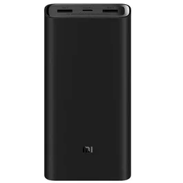 Xiaomi Mi Power Bank 50W 20000 mAh Batería Externa - Carga Rápida USB-C, 3 Puertos (2xUSB-A + 1xUSB-C), Negro