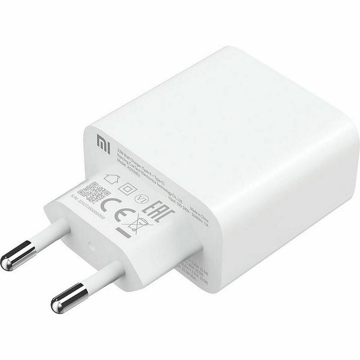 Xiaomi Mi 33W Cargador de Pared Dual USB-C y USB-A Blanco