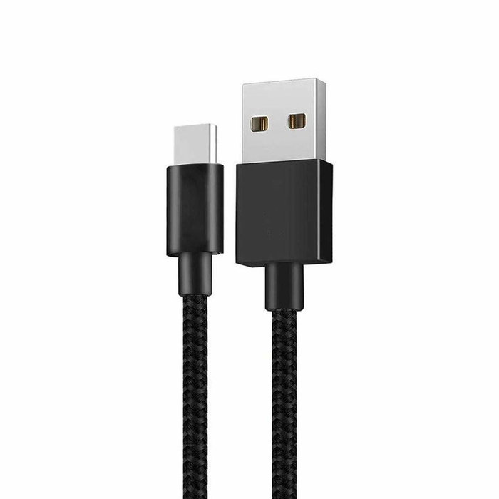 Xiaomi Cable USB Trenzado USB-A a USB-C 1m Negro Xiaomi Cable USB Trenzado USB-A a USB-C 1m Negro