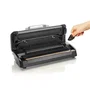 Laica Envasadora al Vacío VT3119 - 110W, Máquina de Envasado con Doble Sellado, Bandeja para Líquidos y Uso con Bidones, Color Negro