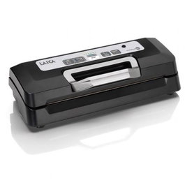 Laica Envasadora al Vacío VT3119 - 110W, Máquina de Envasado con Doble Sellado, Bandeja para Líquidos y Uso con Bidones, Color Negro
