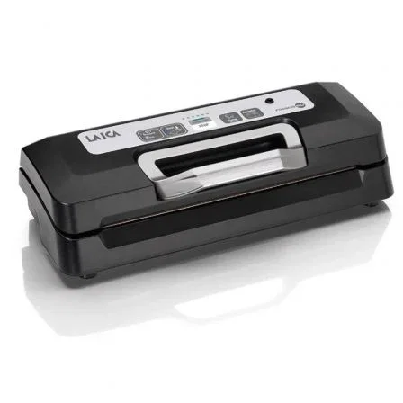 Laica Envasadora al Vacío VT3119 - 110W, Máquina de Envasado con Doble Sellado, Bandeja para Líquidos y Uso con Bidones, Color Negro Laica Envasadora al Vacío VT3119 - 110W, Máquina de Envasado con Doble Sellado, Bandeja para Líquidos y Uso con Bidones, Color Negro