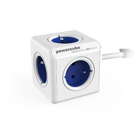 Allocacoc PowerCube Extended Type E Base Múltiple 1.5 m 5 Salidas AC Interior Azul