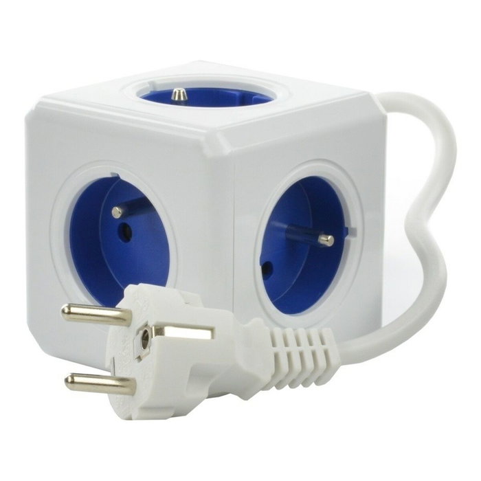 Allocacoc PowerCube Extended Type E Base Múltiple 1.5 m 5 Salidas AC Interior Azul Allocacoc PowerCube Extended Type E Base Múltiple 1.5 m 5 Salidas AC Interior Azul
