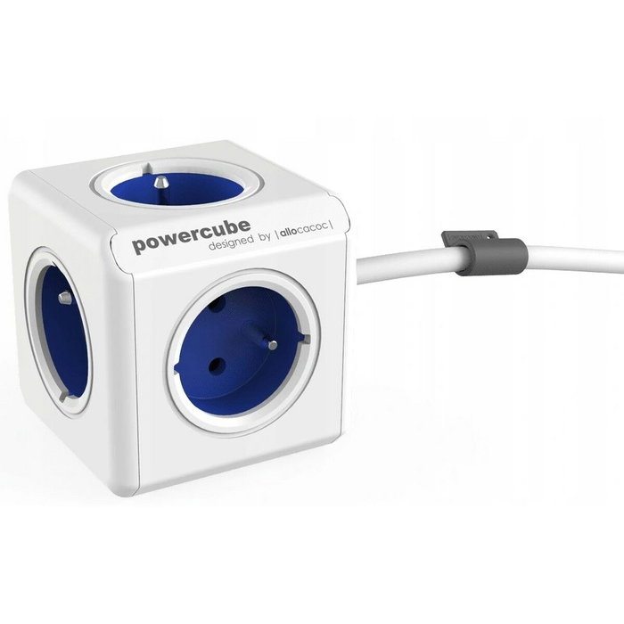 Allocacoc PowerCube Extended Type E Base Múltiple 1.5 m 5 Salidas AC Interior Azul Allocacoc PowerCube Extended Type E Base Múltiple 1.5 m 5 Salidas AC Interior Azul