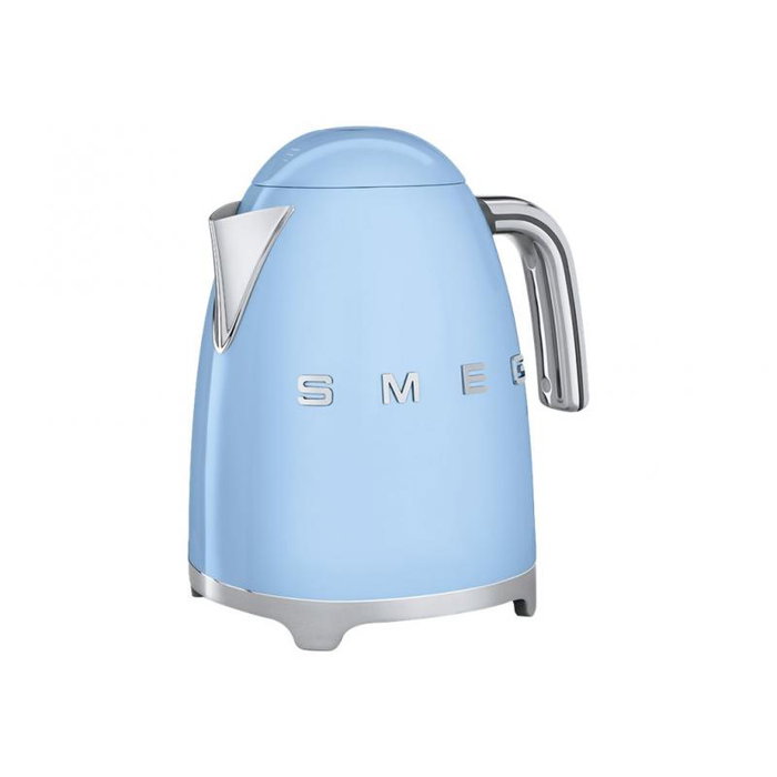 Smeg KLF03PBEU Hervidor de Agua Eléctrico, 1.7L, 2400W, Acero Inoxidable, Azul Pastel