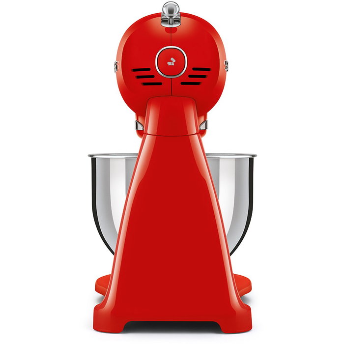 Smeg SMF03RDEU Batidora Amasadora 50's Style Roja 800W, con Tazón de Acero Inoxidable de 4.8L y 10 Velocidades