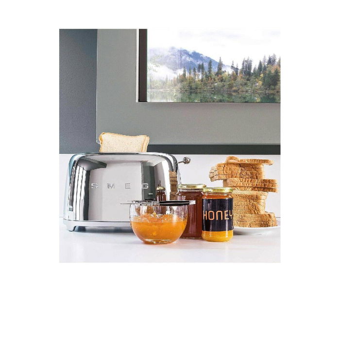 Smeg Tostadora 2X2 Estilo Años 50 Cromado TSF01SSEU
