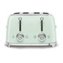 Smeg TSF03PGEU Tostadora 4 Rebanadas Verde Acero Inoxidable 50's Style