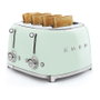 Smeg TSF03PGEU Tostadora 4 Rebanadas Verde Acero Inoxidable 50's Style