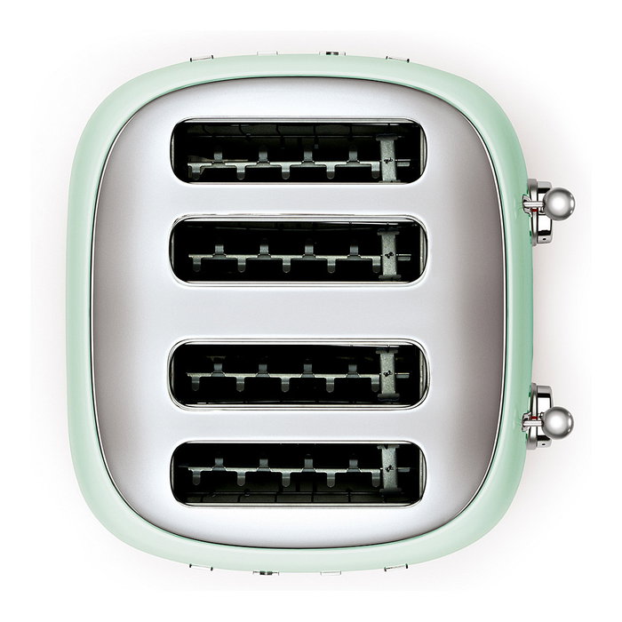 Smeg TSF03PGEU Tostadora 4 Rebanadas Verde Acero Inoxidable 50's Style