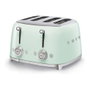 Smeg TSF03PGEU Tostadora 4 Rebanadas Verde Acero Inoxidable 50's Style