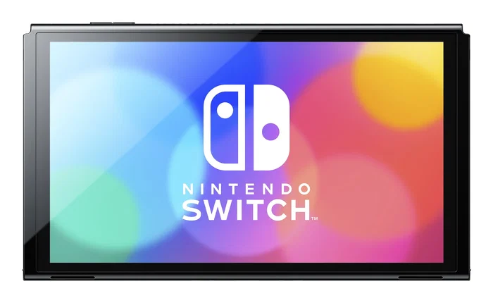 Nintendo Switch OLED con Joy-Con Azul y Rojo Neón, 64 GB