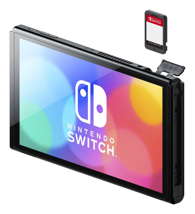 Nintendo Switch OLED con Joy-Con Azul y Rojo Neón, 64 GB