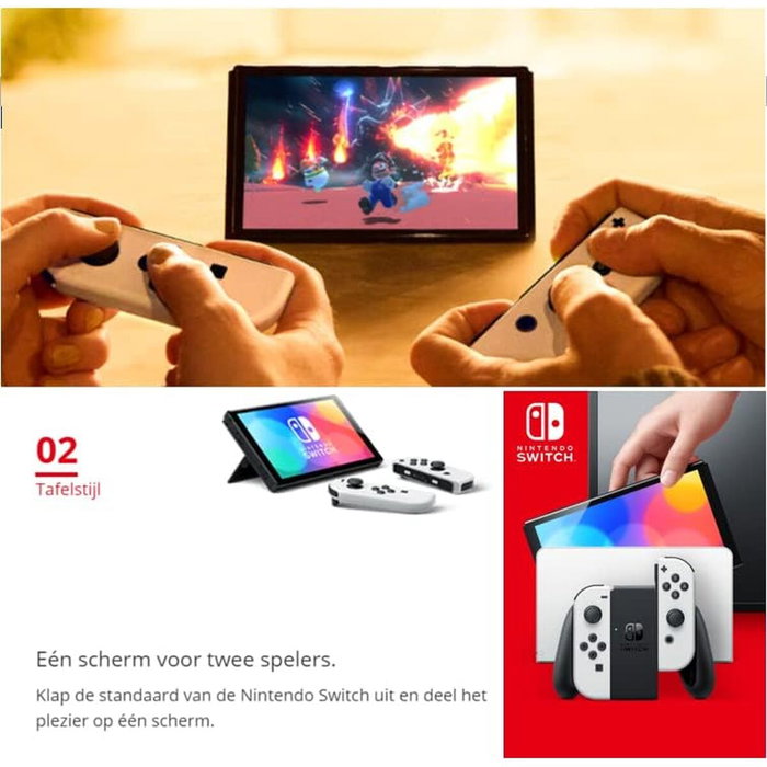 Nintendo Switch OLED Blanca con pantalla de 7 pulgadas y 64 GB