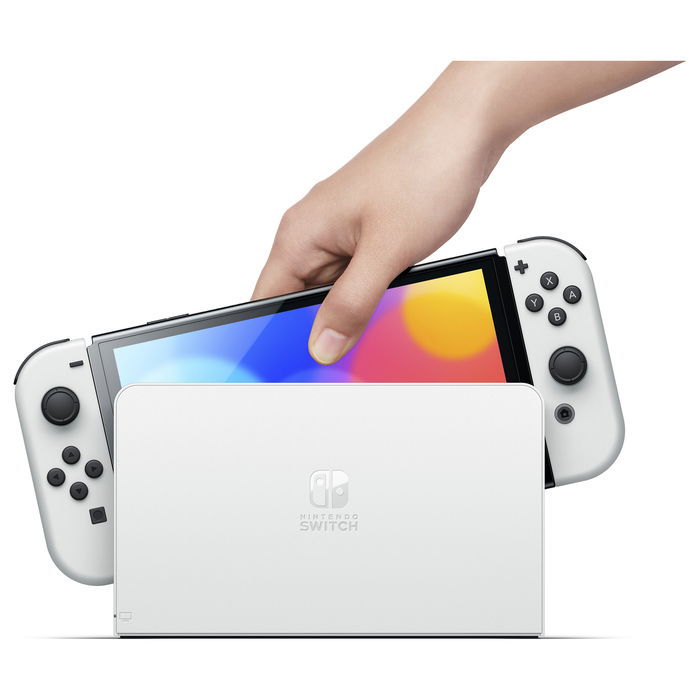 Nintendo Switch OLED Blanca - Consola de Videojuegos con Pantalla OLED de 7 Pulgadas y 64 GB
