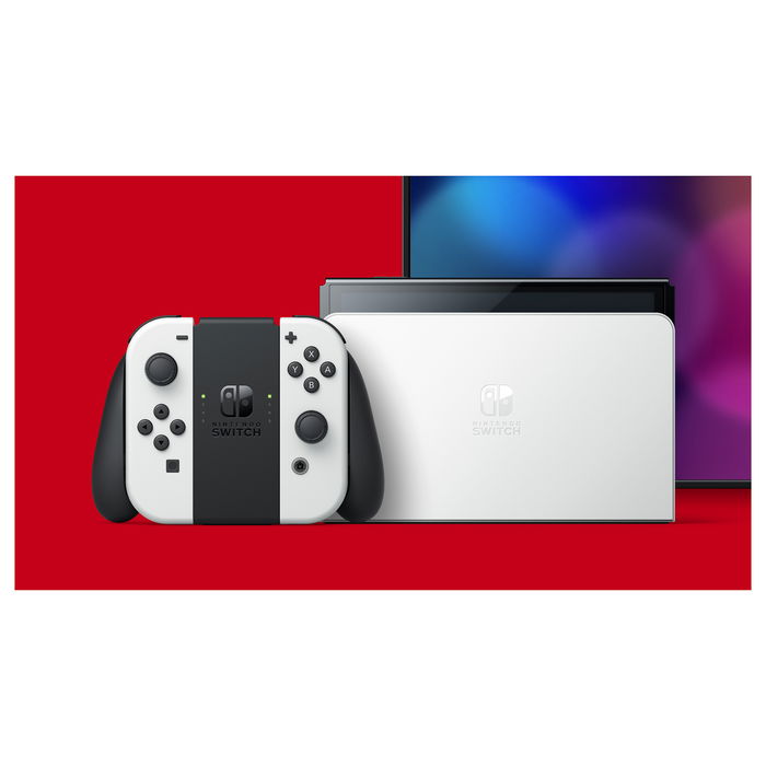 Nintendo Switch OLED Blanca - Consola de Videojuegos con Pantalla OLED de 7 Pulgadas y 64 GB