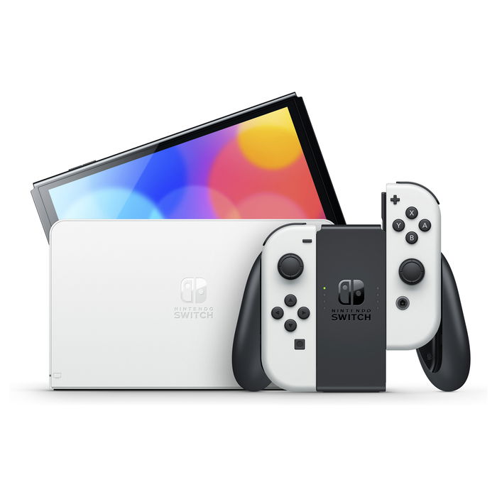 Nintendo Switch OLED Blanca - Consola de Videojuegos con Pantalla OLED de 7 Pulgadas y 64 GB