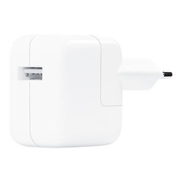 Apple MGN03ZM/A Adaptador de Corriente 12W USB, Cargador de Pared Blanco, Compatible con iPhone, iPad, Apple Watch