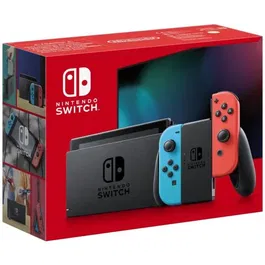 Nintendo Switch Consola con Joy-Con Rojo Neón y Joy-Con Azul Neón 45496453596