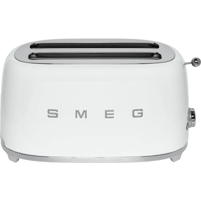 Smeg TSF02WHEU Tostadora de 4 rebanadas, Blanco Smeg TSF02WHEU Tostadora de 4 rebanadas, Blanco