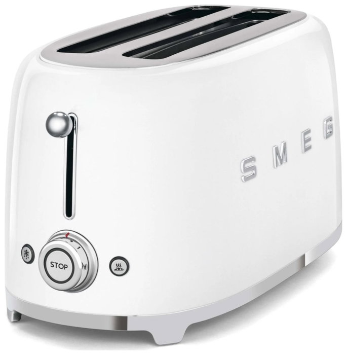 Smeg TSF02WHEU Tostadora de ranura larga, Blanco