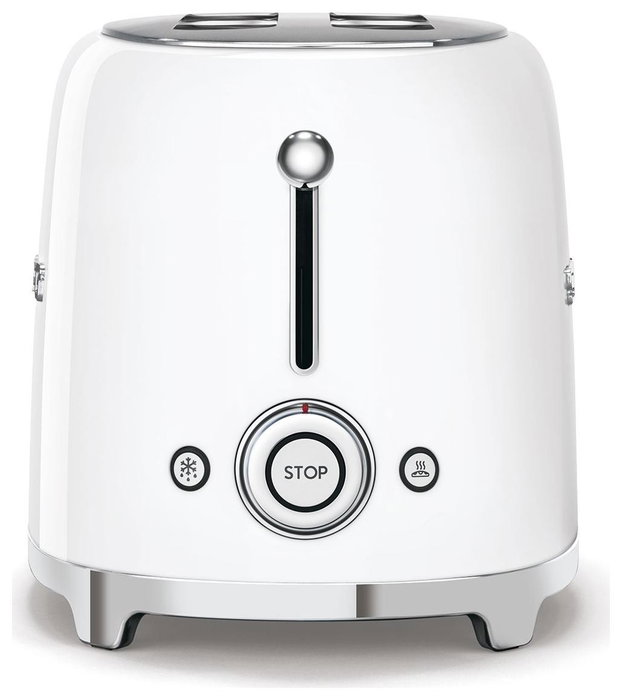 Smeg TSF02WHEU Tostadora de ranura larga, Blanco