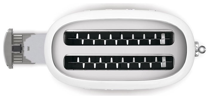 Smeg TSF02WHEU Tostadora de ranura larga, Blanco