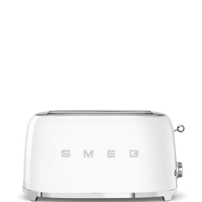 Smeg TSF02WHEU Tostadora de 4 rebanadas, Blanco