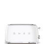 Smeg TSF02WHEU Tostadora de 4 rebanadas, Blanco