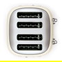 Smeg TSF03CREU Tostador de 4 Ranuras, 2000W, Color Crema, Diseño Años 50, Acero Inoxidable con Función Descongelar y Recalentar