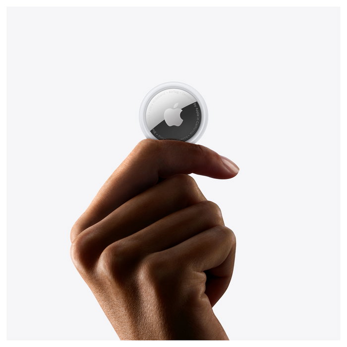 Apple AirTag - Localizador Bluetooth 4 Pack - Blanco - Resistente al Agua IP67 - Compatible con iOS - Batería CR2032 Incluida - (Pack de 4 Unidades)