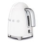 Smeg KLF03WHEU - Hervidor Eléctrico 1.7L 2400W, Blanco, Acero Inoxidable, Base 360°, Apagado Automático