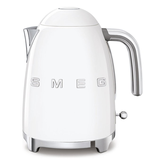 Smeg KLF03WHEU - Hervidor Eléctrico 1.7L 2400W, Blanco, Acero Inoxidable, Base 360°, Apagado Automático Smeg KLF03WHEU - Hervidor Eléctrico 1.7L 2400W, Blanco, Acero Inoxidable, Base 360°, Apagado Automático