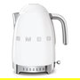 Smeg KLF04WHEU Hervidor Eléctrico Blanco 1.7 Litros 2400W, Acero Inoxidable, 7 Ajustes de Temperatura, Función Mantener Caliente