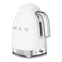 Smeg KLF04WHEU Hervidor Eléctrico Blanco 1.7 Litros 2400W, Acero Inoxidable, 7 Ajustes de Temperatura, Función Mantener Caliente