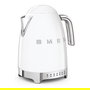 Smeg KLF04WHEU Hervidor Eléctrico Blanco 1.7 Litros 2400W, Acero Inoxidable, 7 Ajustes de Temperatura, Función Mantener Caliente