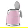 Smeg KLF05PKEU Tetera o Hervidor Eléctrico Pequeño Mini, Color Rosa
